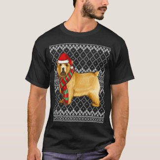 Camiseta Xmas Norwich Terrier Santa Claus Hat Ugly Christma