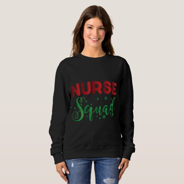 Camiseta Xmas Nurse Squad (Frente Completa)