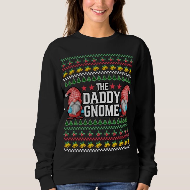 Camiseta Xmas O Pai Gnomo Feio dos Gnomos de Natal (Frente)