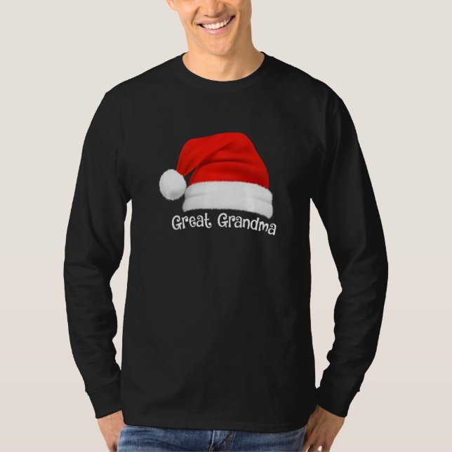 Camiseta Xmas Pajama Group Matching Great Grandma Christmas (Frente)
