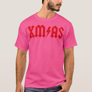 Camiseta Xmas Rock Roll Heavy Metal no Natal