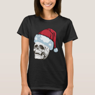 Camiseta Xmas Skull com Rock´n Roll