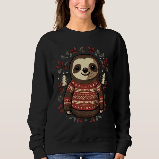 Camiseta Xmas Sloth Santa on Christmas Sloth (Frente)
