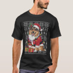 Camiseta Xmas Sweater Papai noel Ugly Norueguês Elkhound Do<br><div class="desc">Xmas Sweater Papais noeis Feios Noruegueses de Cão Elkhound</div>