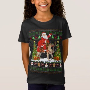 Camiseta Xmas Sweater Papais noeis Feios Andando Inglês Mas
