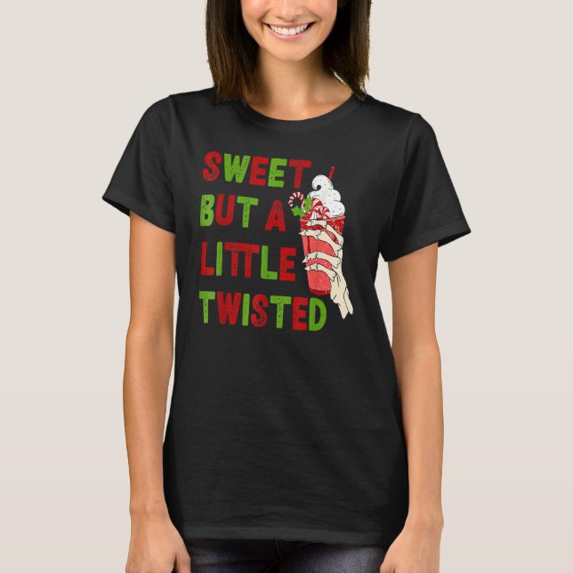 Camiseta Xmas Sweet But A Littles Twisted Merry Christmas I (Frente)