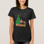 Camiseta Xmas Tree Lighting Santa Hat Honey Badger Christma<br><div class="desc">Xmas Tree Lighting Santa Hat Mel Natal</div>