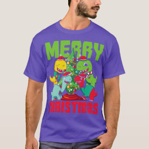 Camiseta Xmas Trex Dinossaur Feliz Natal