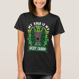 Camiseta Xolo Mexicano Sem Cabelo St Patricks Sortudo Mãe