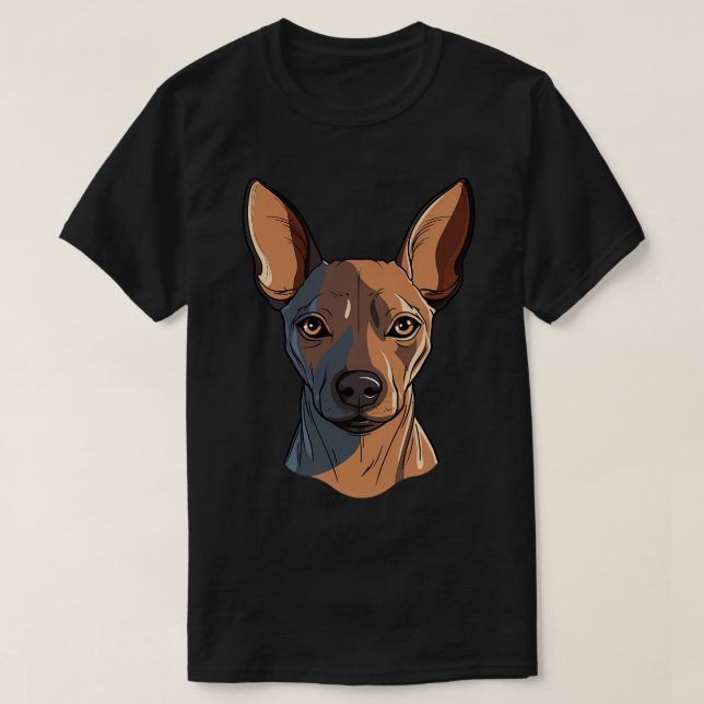 Camiseta Xolo Xoloitzcuintle Mexicano Cachorro Sem Cabelo (Frente do Design)