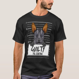 Camiseta Xoloitzcuintli Mugshot Guilty Dog