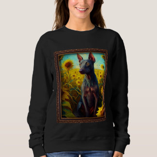 Camiseta Xoloitzcuintli Xolo Painting Sunflower Flower Mom 