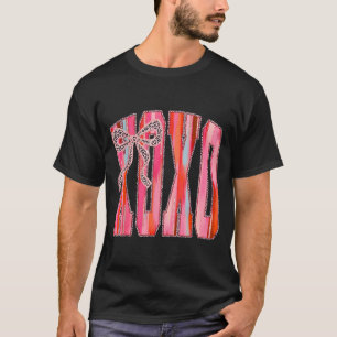 Camiseta Xoxo Alça de Leopardo Engraçado Dia dos Namorados
