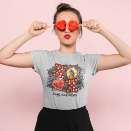 Camiseta XOXO Ame Mais Preocupe Menos Coração 