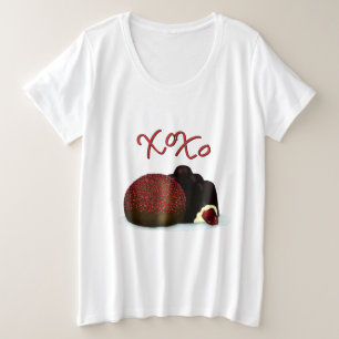 Camiseta XOXO Bombom de Dia dos Namorados e Chocolate Amare