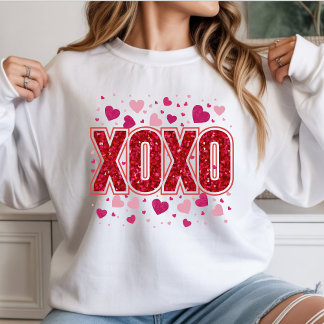 Camiseta XOXO – Cute Pink Typography Valentine’s Day