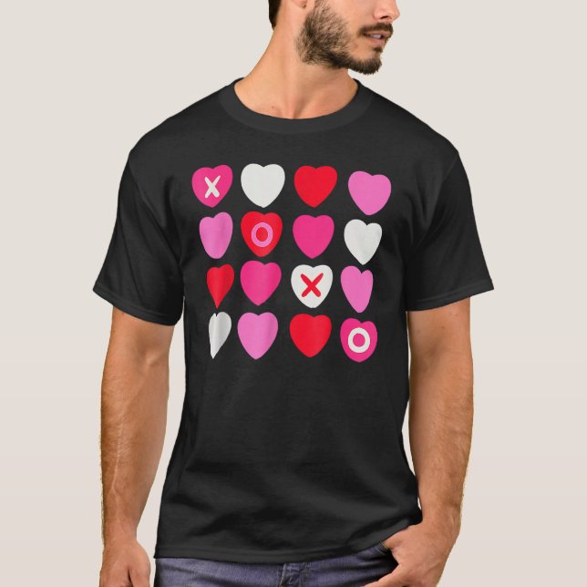 Camiseta XOXO Hearts Valentine's Day  for Him Her Kids (Frente)