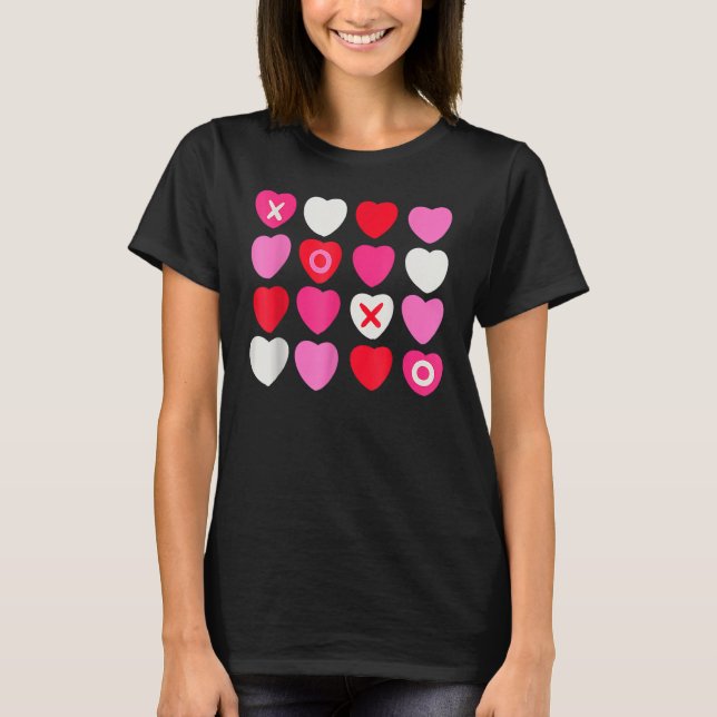 Camiseta XOXO Hearts Valentine's Day  for Him Her Kids (Frente)