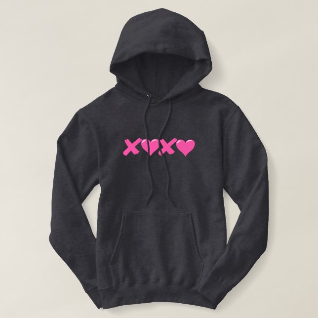 Camiseta XOXO Rosa (Frente do Design)