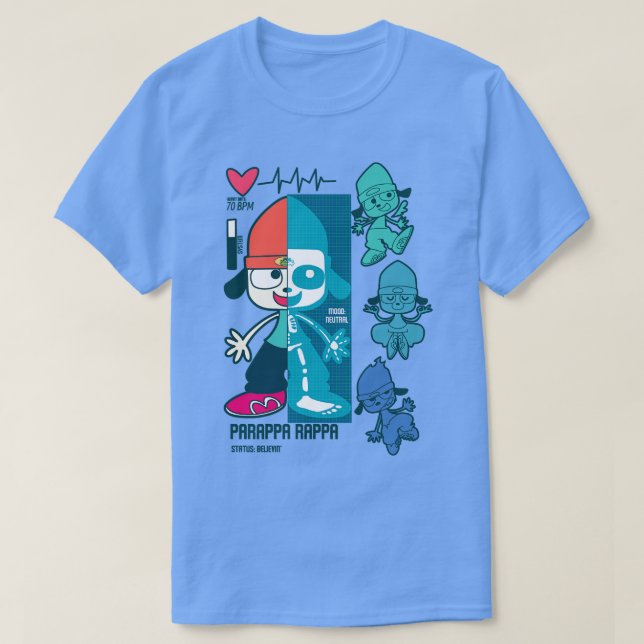 Camiseta XRay parappa (Frente do Design)