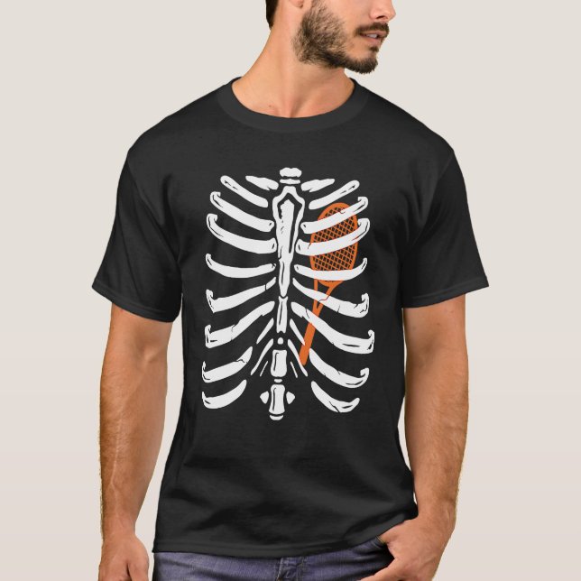 Camiseta Xray Skeleton Rib Cage Tennis   Halloween Costume (Frente)