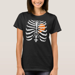 Camiseta Xray Skeleton Rib Cage Ventiladores de futebol Hal