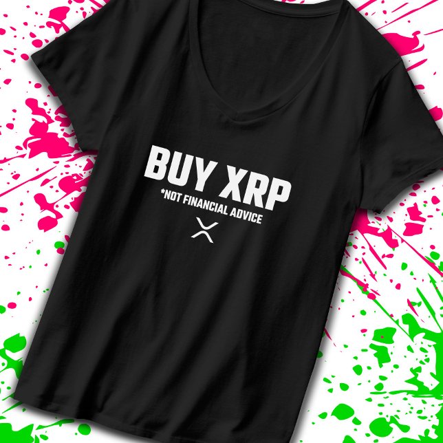 Camiseta XRP Crypto Memory Not Financial Advice Dispenser (Criador carregado)