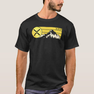 Camiseta Xrp Crypto Moon Mountain Xrp Cryptocurrency