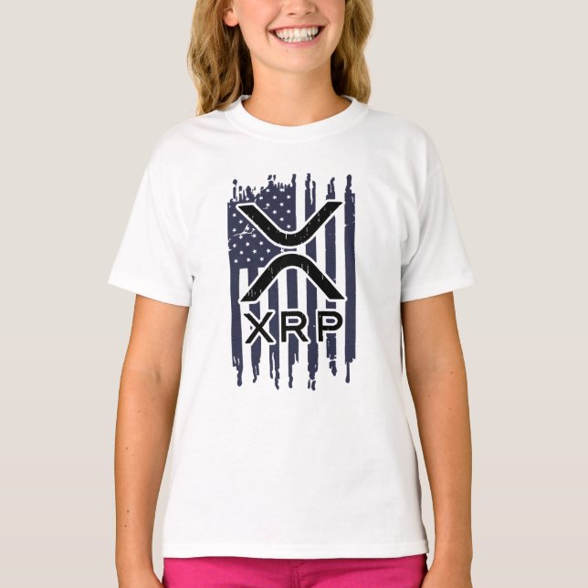 Camiseta XRP Cryptocurrency USA American (Frente)