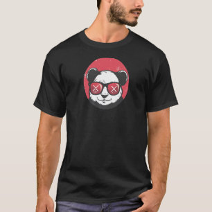 Camiseta Xrp Cute Crypto Panda Sun Óculos Retro