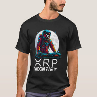 Camiseta xrp moon party astronaut disc jockey boyfriend gir