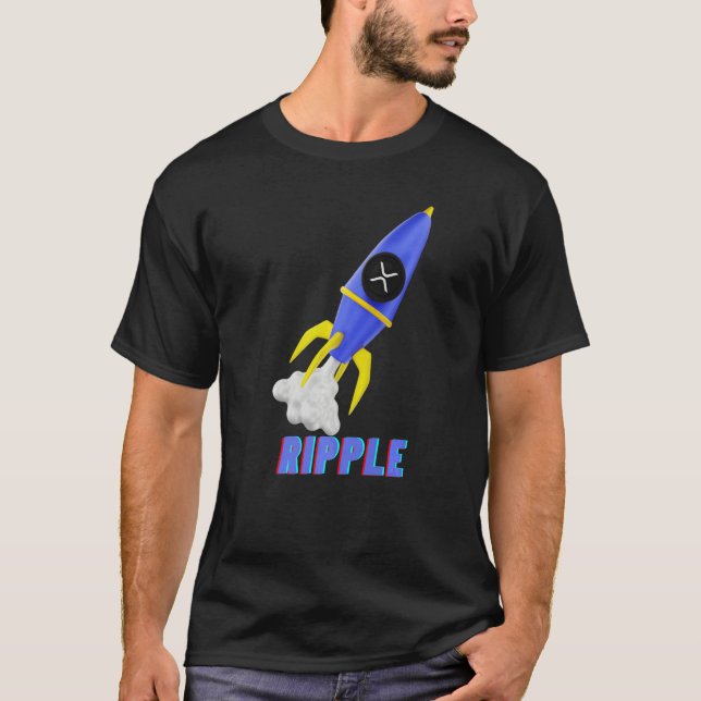 Camiseta Xrp Ripple criptomoeda Nft Blockchain Descentraliz (Frente)
