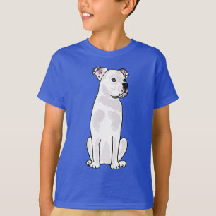 Camiseta XX- buldogue americano bonito com colar enchido