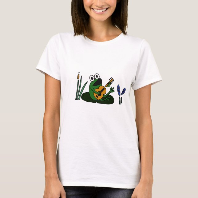 Camiseta XX- sapo do canto com guitarra (Frente)