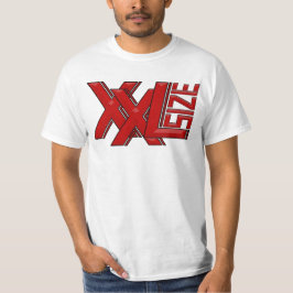 Camiseta XXL Size special Design in red colour for big body