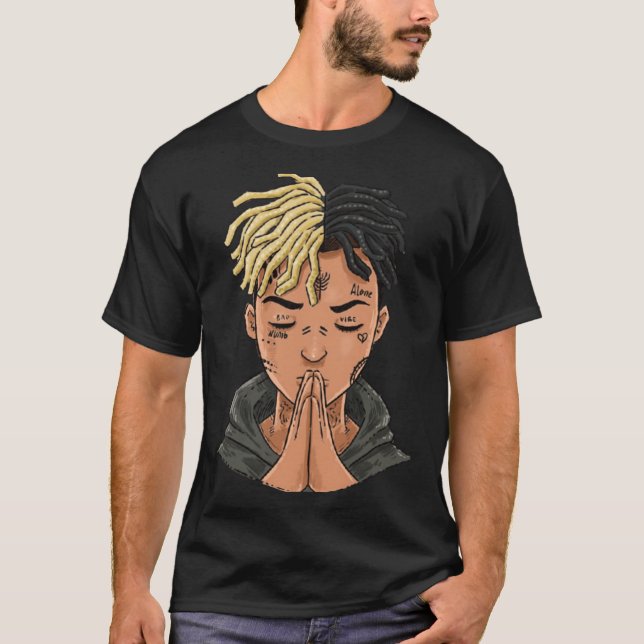 Camiseta XXXTentation draw cartoon RIP legend Rap Premium g (Frente)