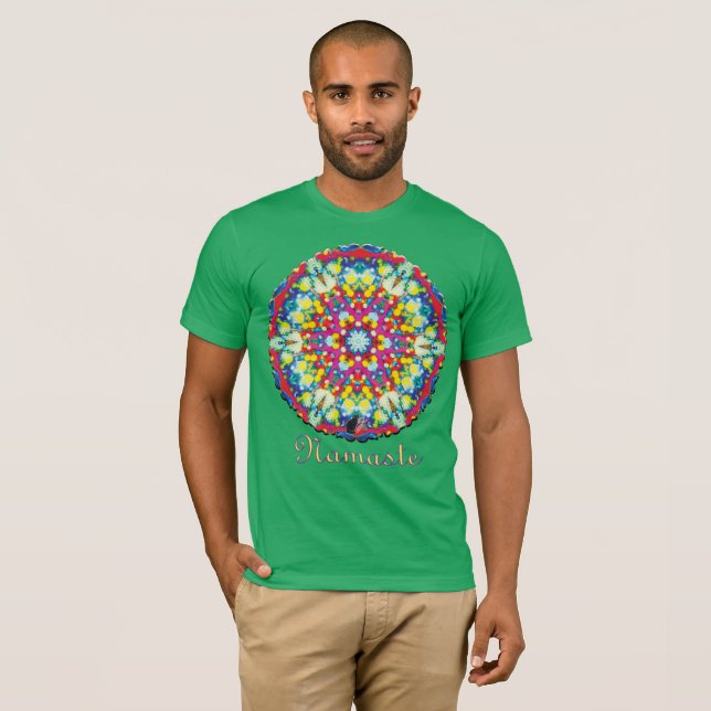 Camiseta Xycon Namaste Caleidoscópio (Frente Completa)