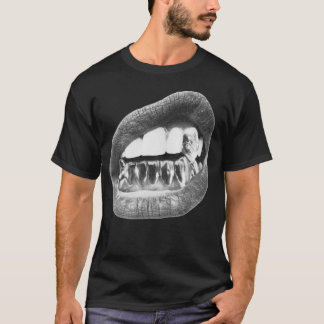 Camiseta Y2k Big Lips - Camiseta Branca Grillz