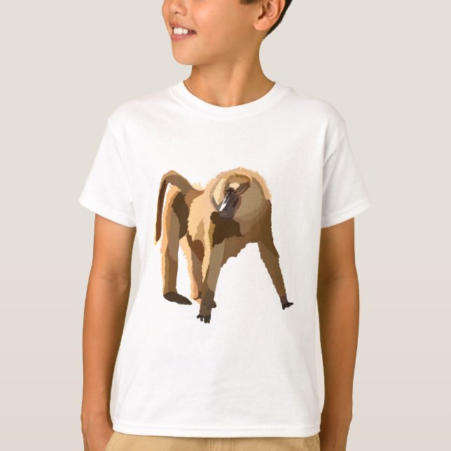 Camiseta Y é para o Baboon Amarelo (Frente)