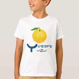Camiseta Y inicial para seu nome inicial e Fruta Yuzu