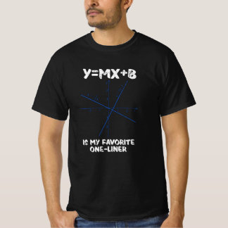 Camiseta Y=mx+b é o meu único invólucro favorito