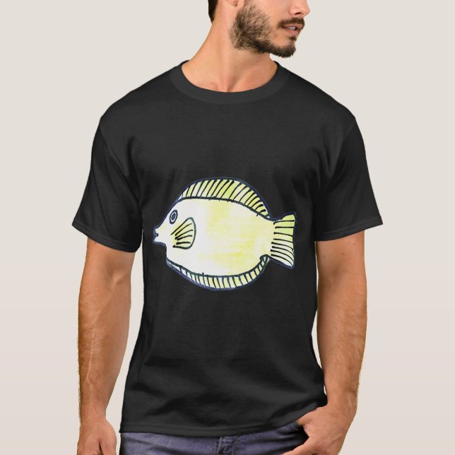 Camiseta Y para peixe Tangue Amarelo (Frente)