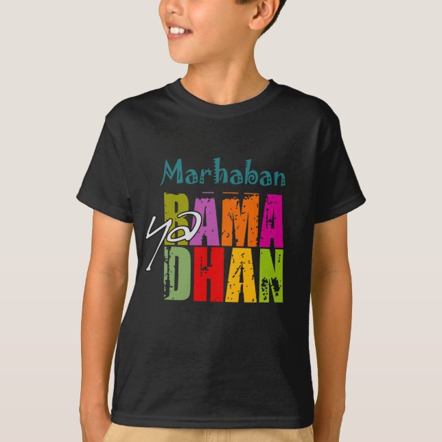 Camiseta Ya Ramadhan de Marhaban (Frente)