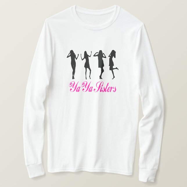 Camiseta Ya Ya Sisters (rosa) (Frente do Design)