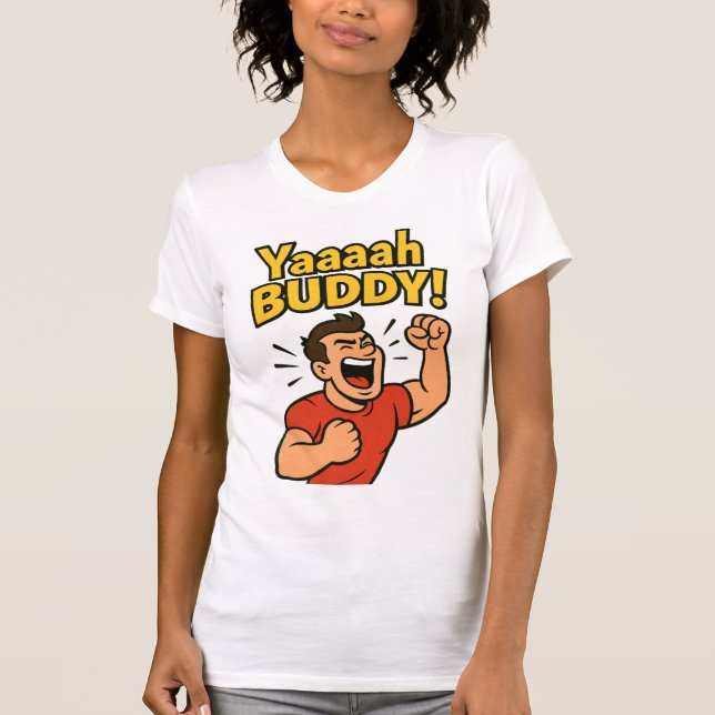 Camiseta Yaaaah Buddy Power Burst (Frente)