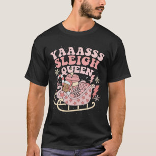 Camiseta Yaas Rainha do Trenó Menina do Trenó Natal Combina