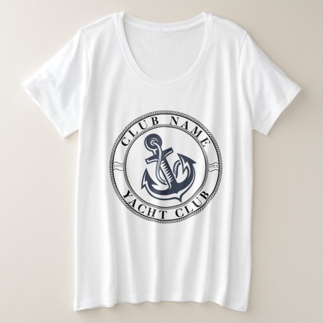 Camiseta Yacht club Marinho Náutico (Frente do Design)