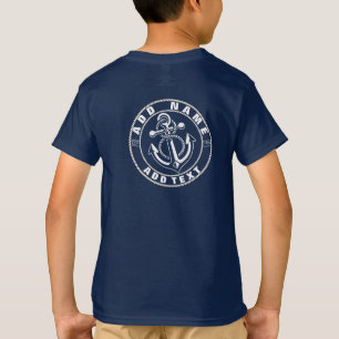 Camiseta Yacht clube de iate de Âncora Náutica Azul barco m