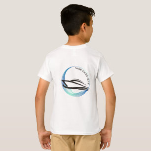 Camiseta Yacht clube de iate de Âncora Náutica Azul Nome da