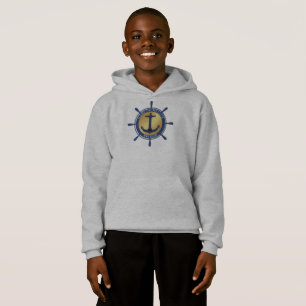 Camiseta Yacht clube de iate de Âncora Náutica Azul Nome da